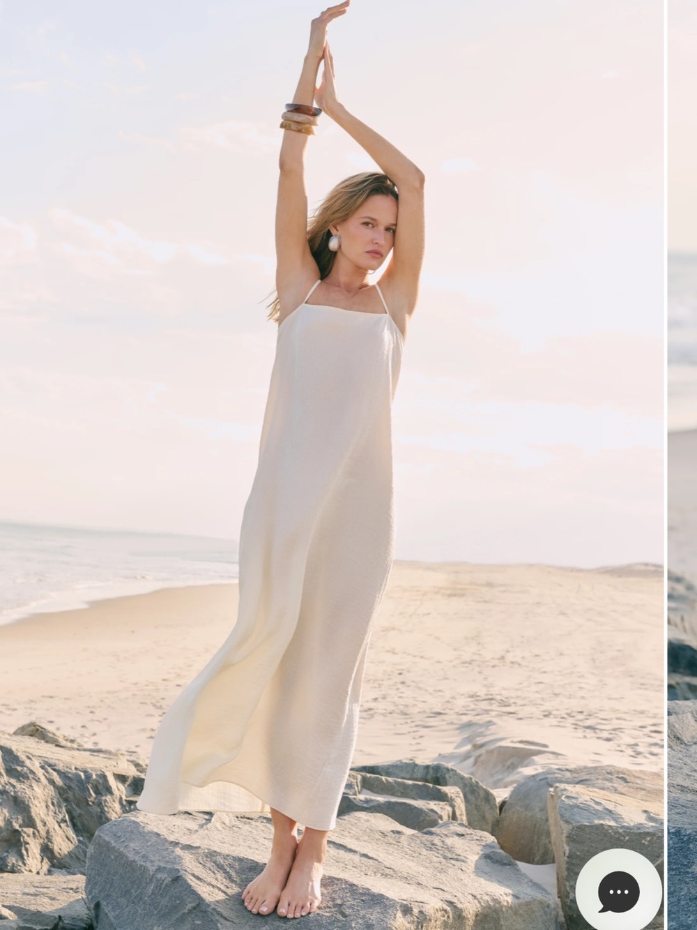 Few Moda OPT Wilhelmina column Dress in Cream. - Picture 2 of 9